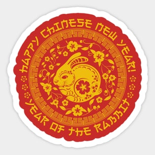 Chinese New Year Of The Rabbit Sticker